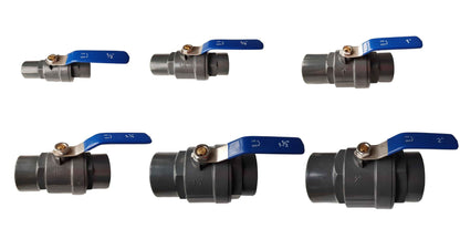 Inline Ball Valve Hose Barb Shut Off Tap 1/2"–4" Water Pipe Irrigation