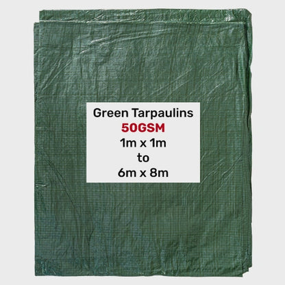 S-Grade Green Tarpaulin Sheet – 6m x 8m