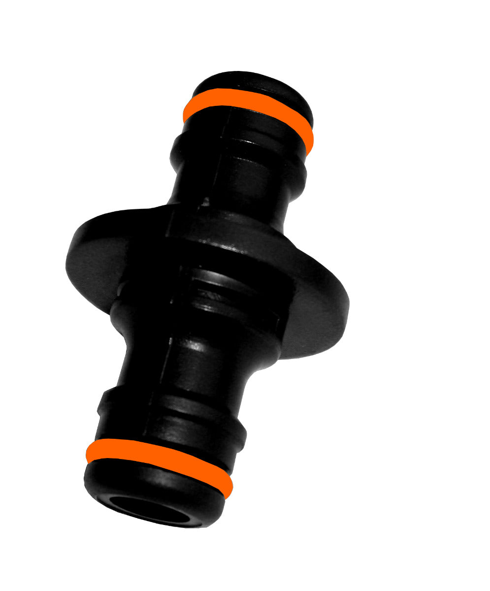Bradas Dual‑Way Male Quick‑Connect Hose Joiner – Orange/Black