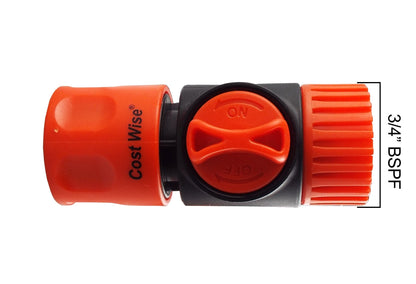 Cost Wise 3/4" BSP Female Connector with Valve