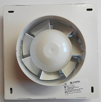 100mm Rico Bathroom Ventilation Fan with Built-In Timer & Humidistat