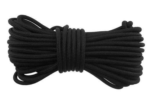 Black 6mm Elastic Bungee Rope Available in 10m, 20m & 30m