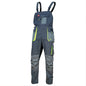 Mens Slim Stretch Bib & Brace Work Trousers Knee Pad Cargo Grey