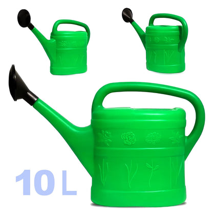 Agritrade Plastic Watering Can 10L Flower Design Garden Indoor Outdoor.