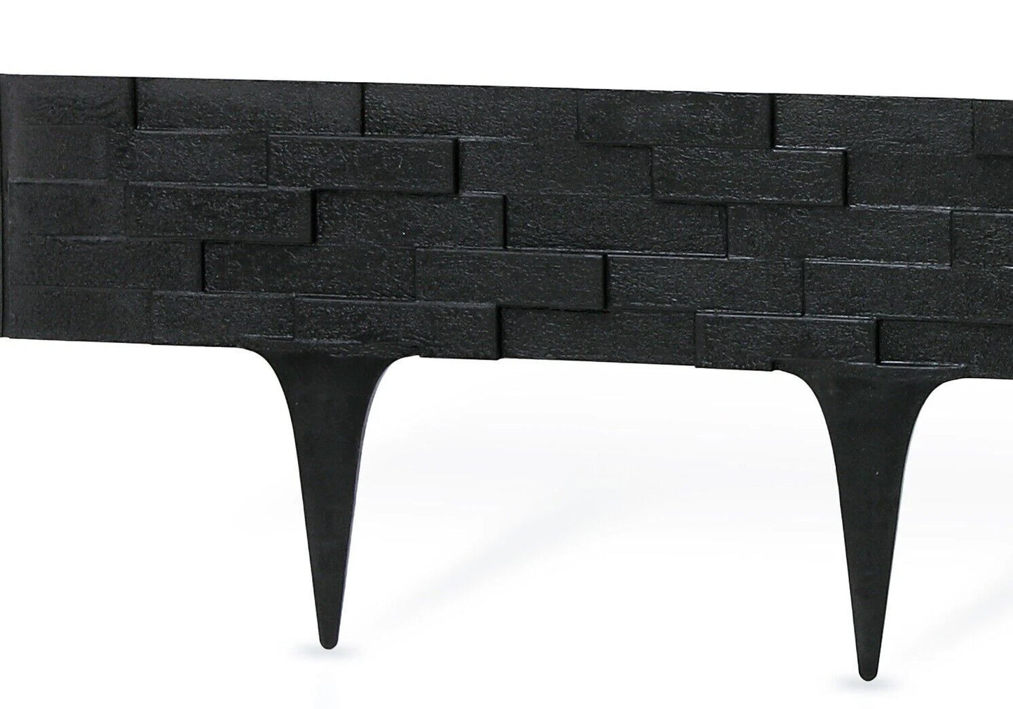Flexible Garden Lawn Edging Border Brick Wood Rattan Landscape DIY 2.38m