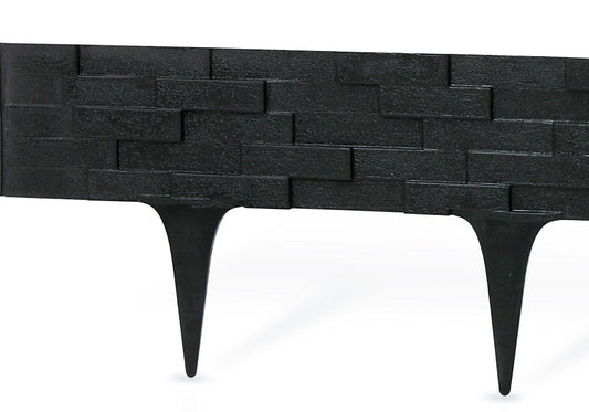 Flexible Garden Lawn Edging Border Brick Wood Rattan Landscape DIY 2.38m