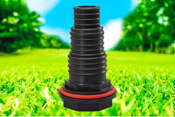 Stepped Multi-Size Pond/Water Butt Hosetails with Nut & Washer -4 SIZES