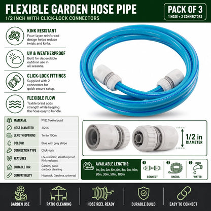 Garden Hose Hose Pipe Watering Tube Flexible Choose Length For Garden Use