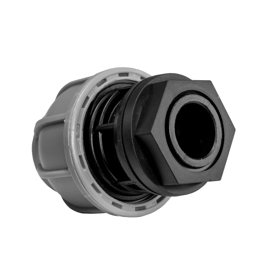 Water Butt Tank Outlet MDPE 20mm 25mm Bulkhead Fitting Connector UK