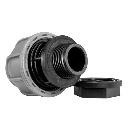 Water Butt Tank Outlet MDPE 20mm 25mm Bulkhead Fitting Connector UK