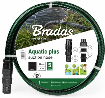 Aquatic Plus Complete Suction Hose Kit 7m – Durable Hose with Accessories for Pumping and Water Transfer