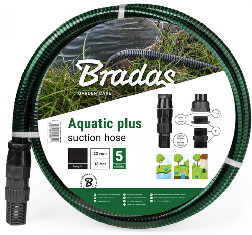 Aquatic Plus Complete Suction Hose Kit 7m – Durable Hose with Accessories for Pumping and Water Transfer