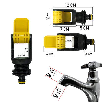Non-Branded Yellow Adapter for Kitchen Tap