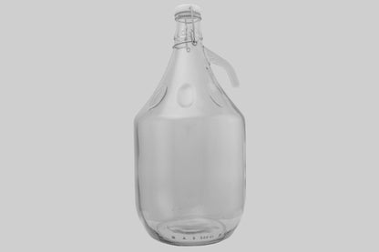 Set of 4 Glass Demijohns 5L Complete with Swing-Top Lid