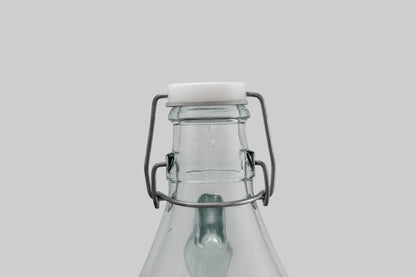 Set of 2 Glass Demijohns 5L Complete with Swing-Top Lid