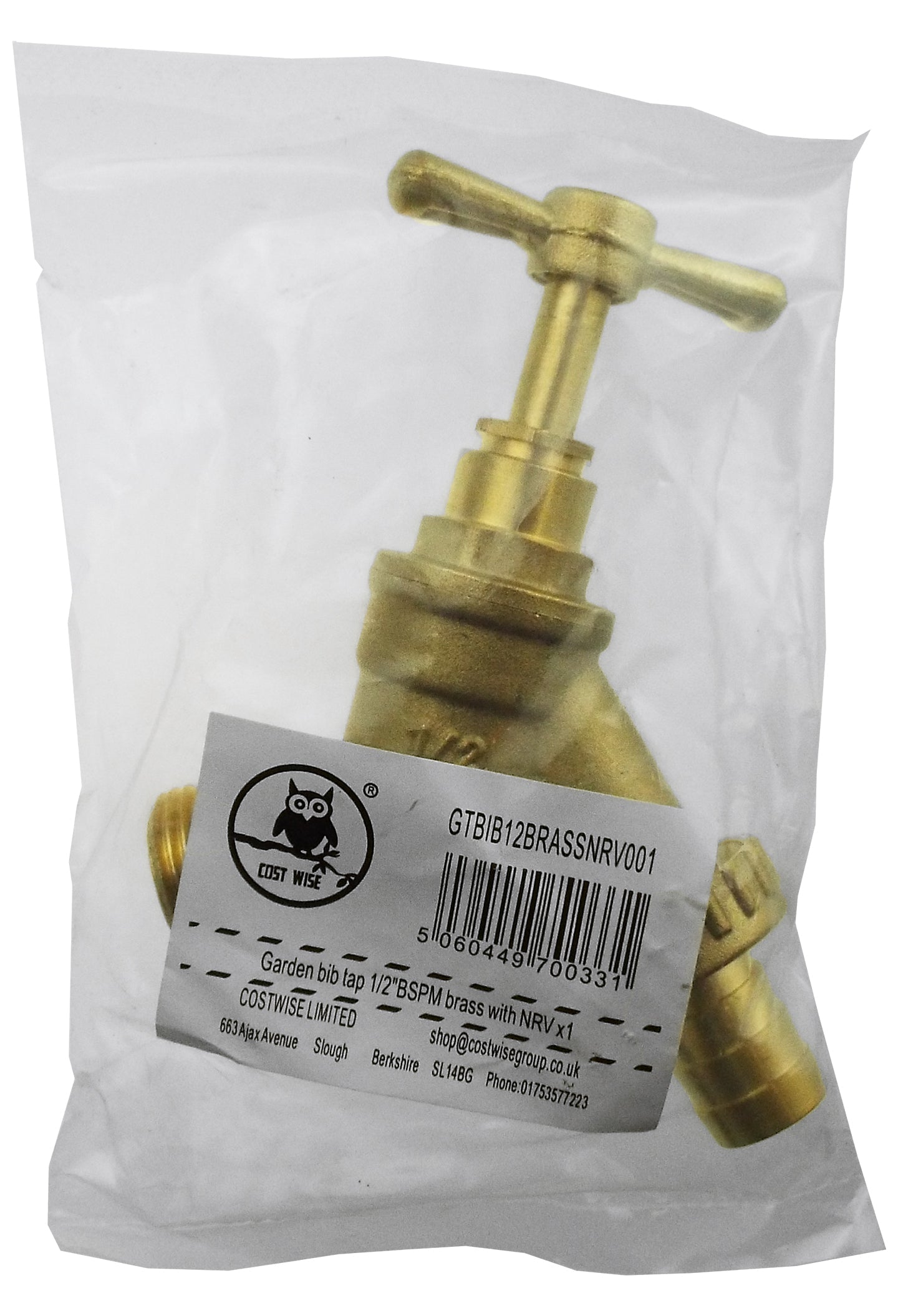 1/2" BSP Male Brass Garden Tap