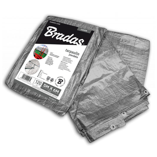Heavy-Duty Silver Tarpaulin M-Grade – 5m x 6m