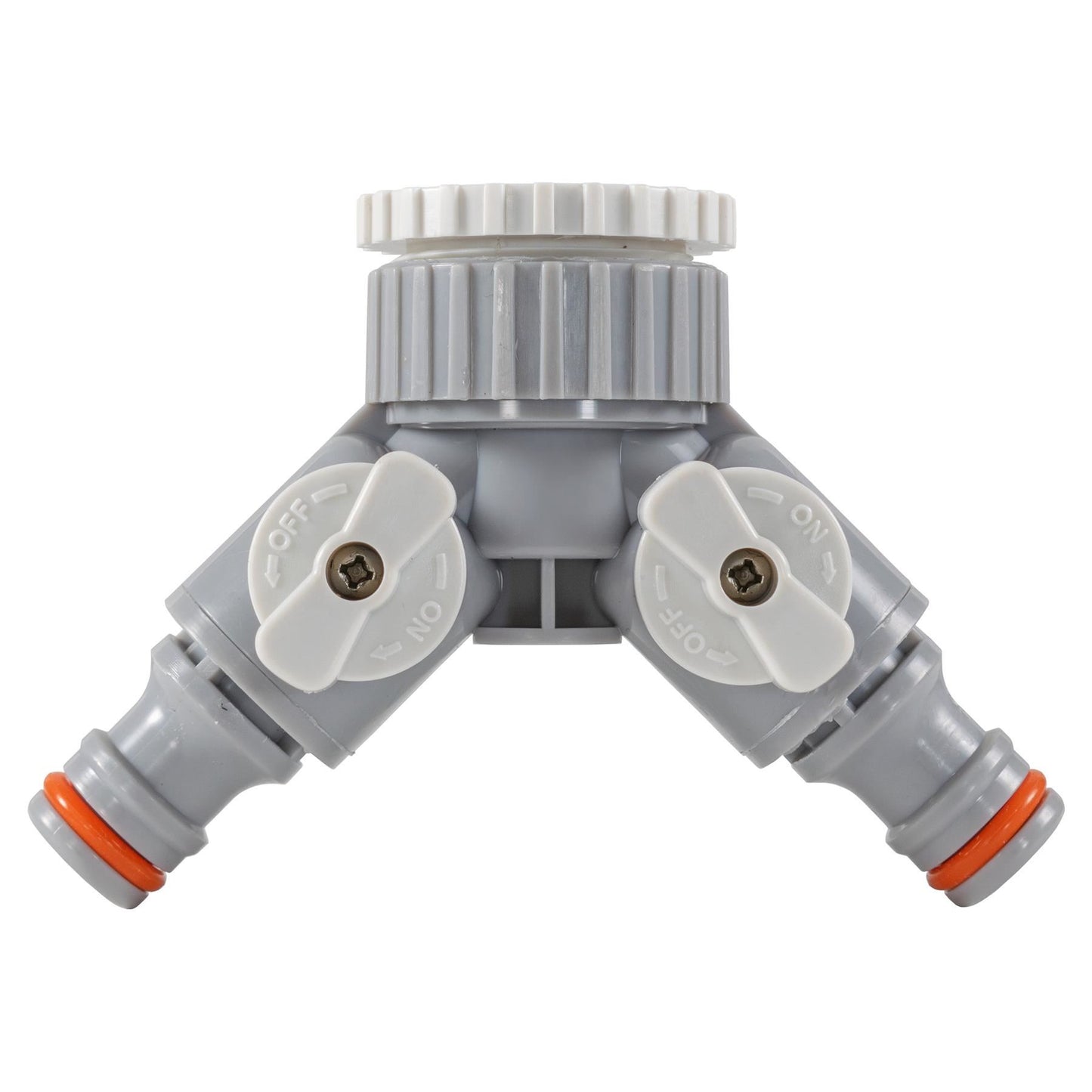 2 Way Tap Splitter Hose Connector Garden Valve BSP 3/4 1/2 Brass Plastic