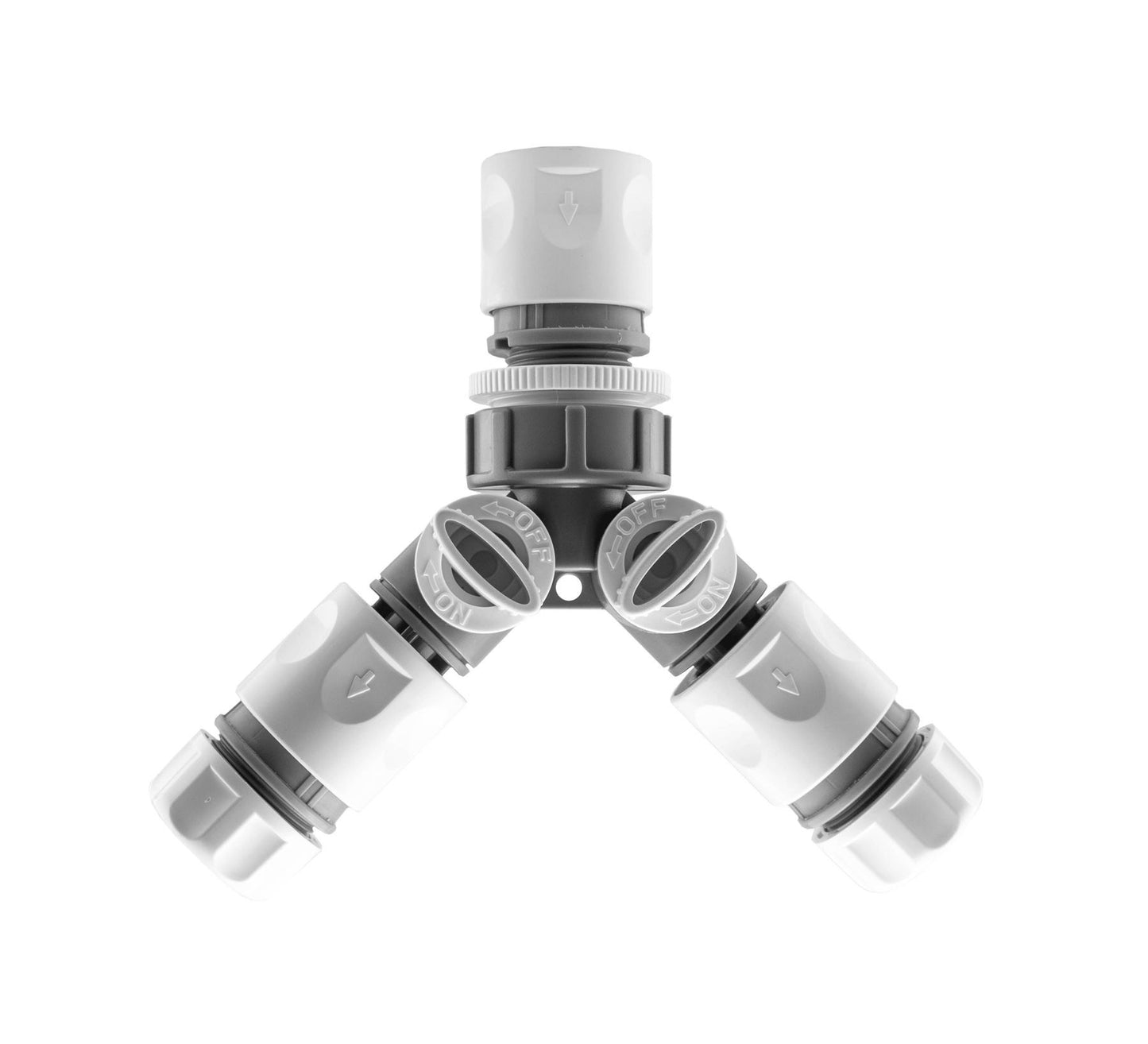 2 Way Tap Splitter Hose Connector Garden Valve BSP 3/4 1/2 Brass Plastic