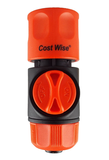 Cost Wise Garden Hose Fitting with On/Off Valve