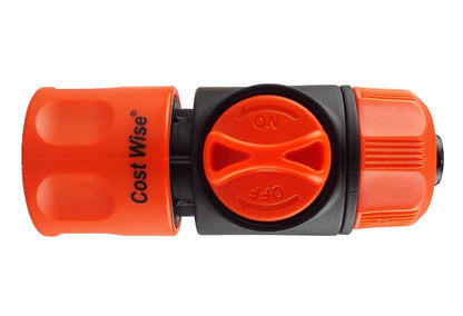 Cost Wise Garden Hose Fitting with On/Off Valve