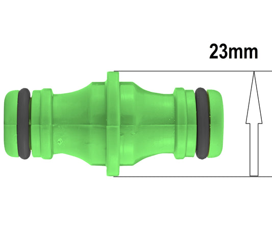 23mm Male Two-Way Hose Connector Green
