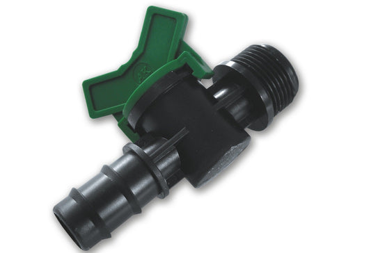 ½” Irrigation Tubing In‑Line Control Valve with 3/4” BSP Male Fitting
