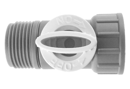 IBC 2” S60X6 Cap with BSP Valve and White-Lime Click Hose Connector