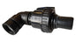IBC 2” S60X6 Cap with Large Plastic Valve, 2” BSP Elbow Fitting and 50mm Hose Barb