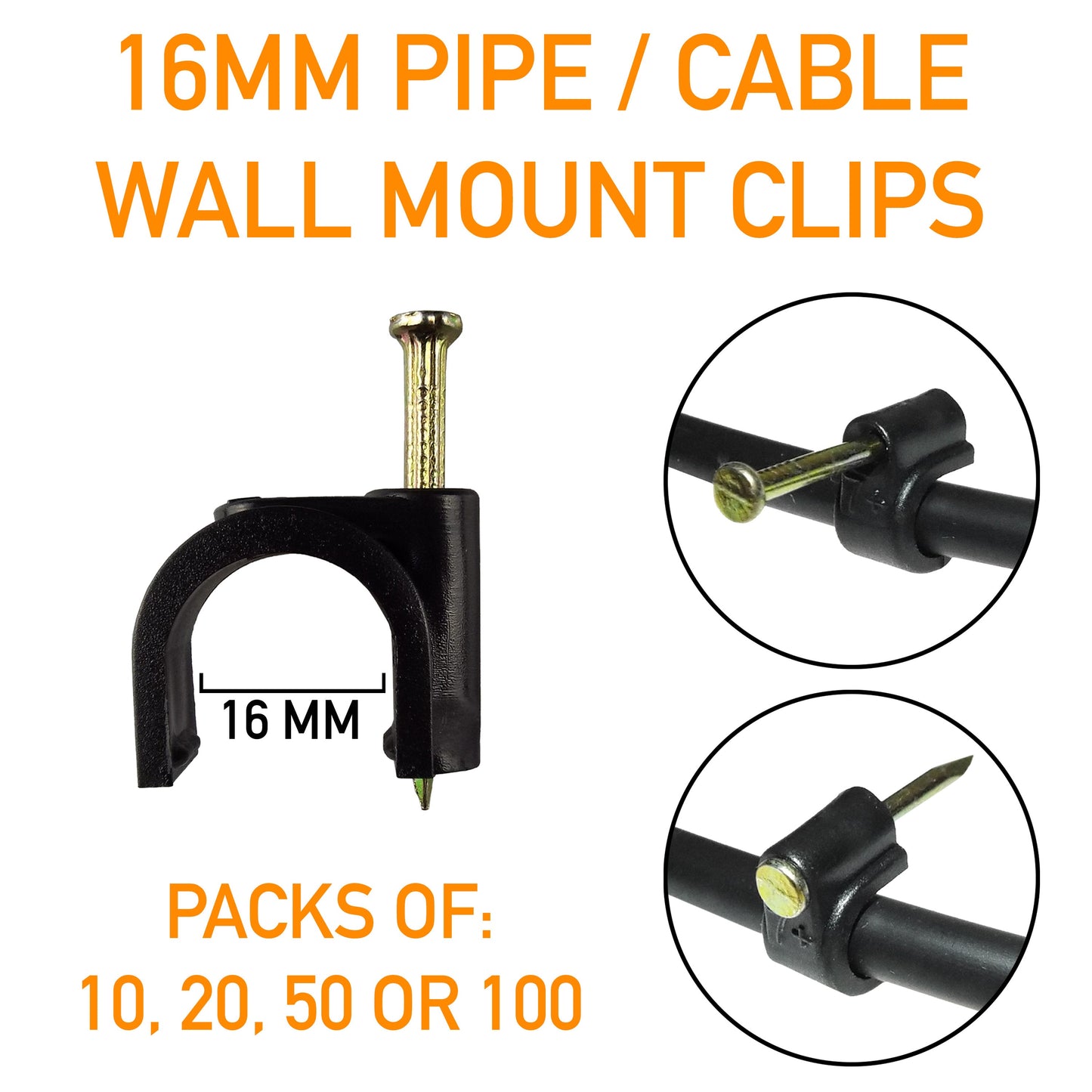 16mm Irrigation Pipe Clips