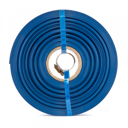 1″ Lay‑Flat Aqua Hose & Clip 50m