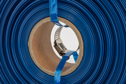 1″ Lay‑Flat Aqua Hose & Clip 50m