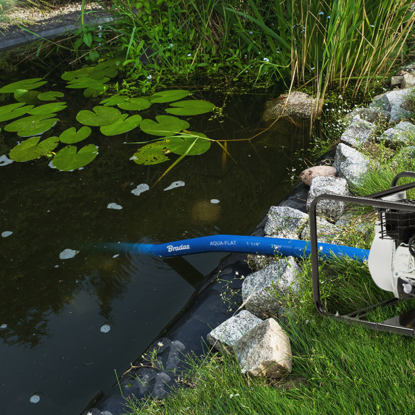 1″ Lay‑Flat Aqua Hose & Clip 50m