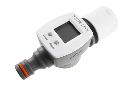 Water Flow Meter with Quick Snap-On Fitting