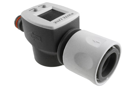 Water Flow Meter with Quick Snap-On Fitting