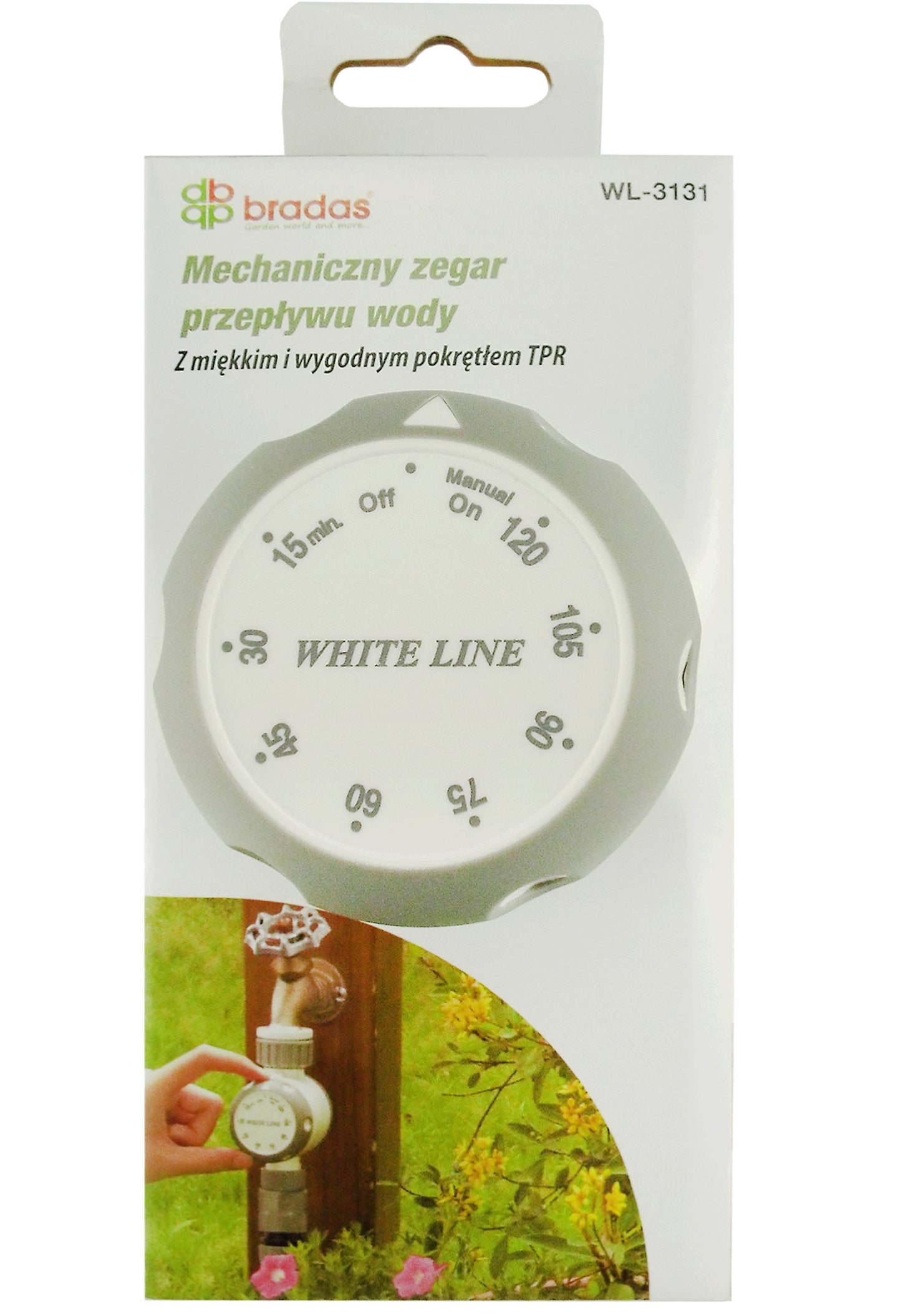 White Line Mechanical Garden Water Timer Controller