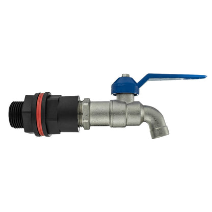 Water Butt Connector Set 1/2" with Classic Tap and Drill Bit