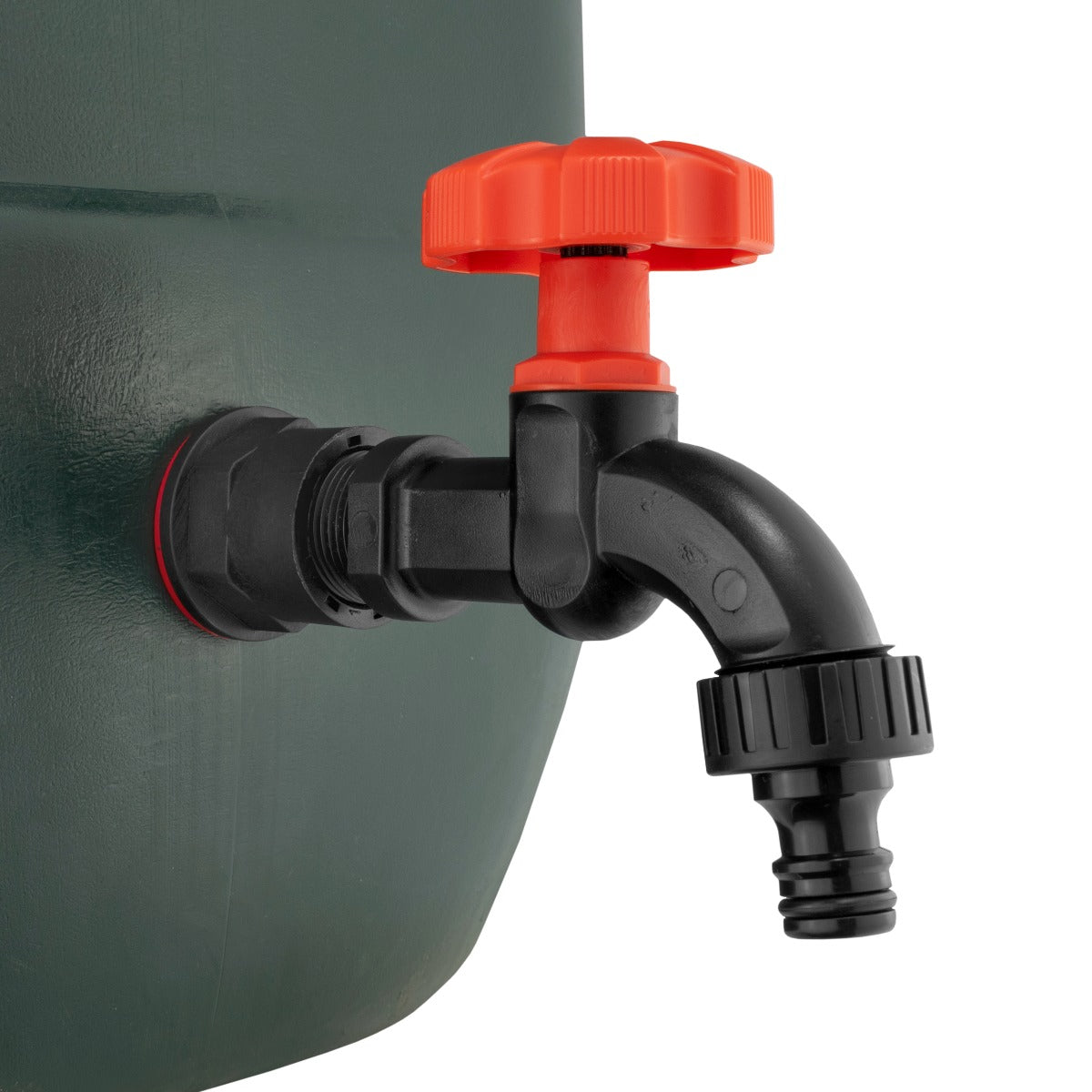 Water Butt Connector Set 1/2’’ with Black PP Tap and Drill Bit