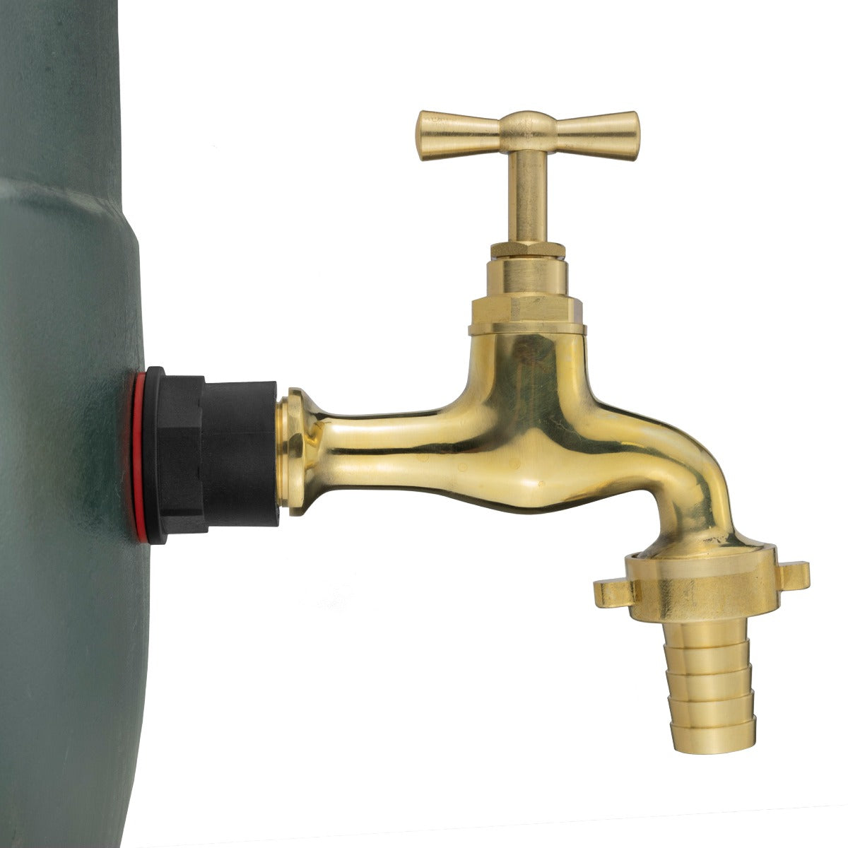 Water Butt Connector Set ½” with 13mm Polish Brass Tap Outlet and Drill Bit