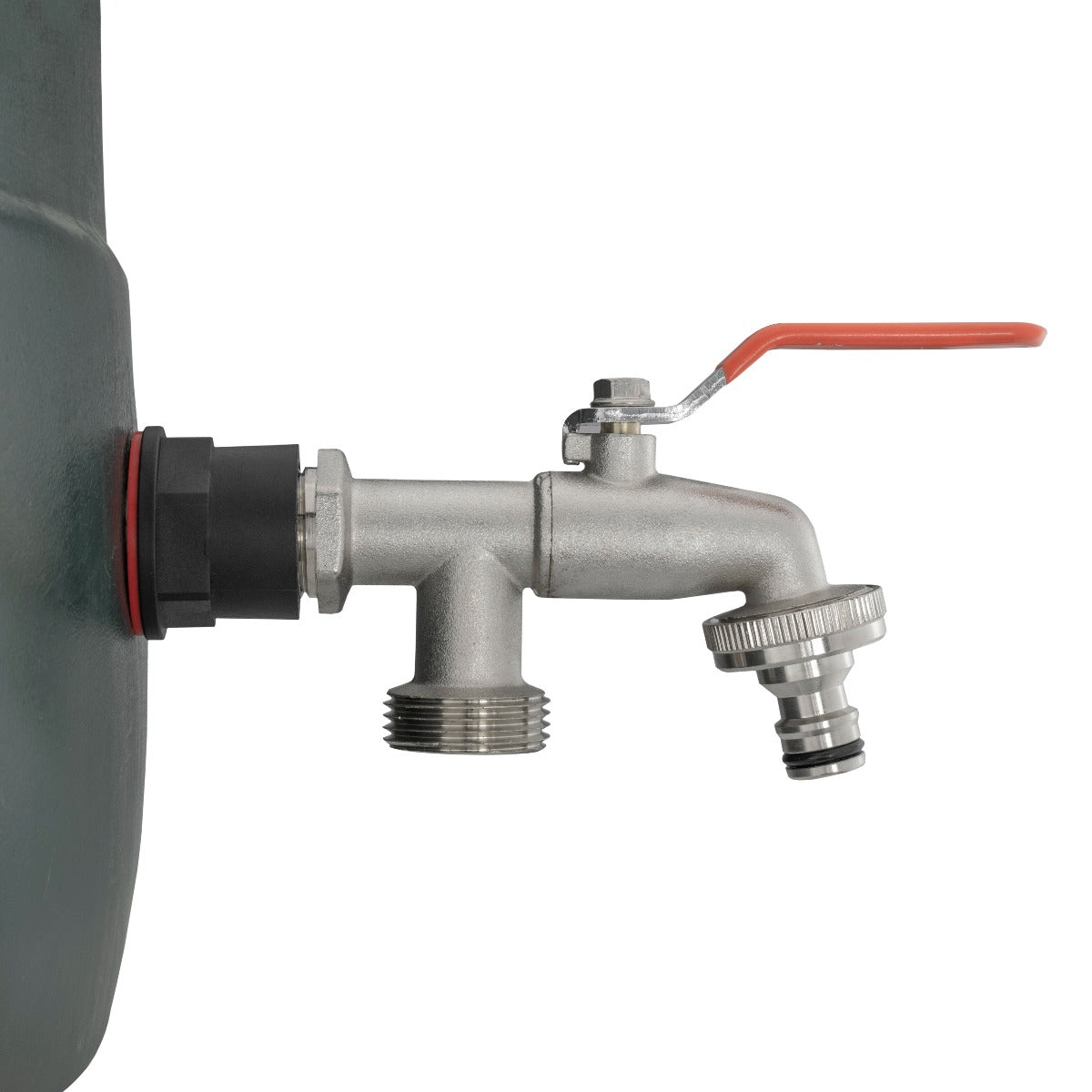 Water Butt Fitting Set ¾" – Dual Outlet Tap and Drill Bit