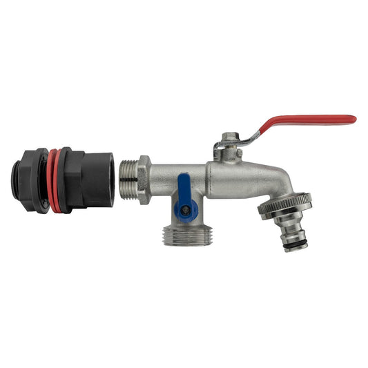 3/4" Water Butt Set Including Dual Tap Connector