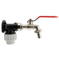 20mm MDPE Wall Flange Set Including ½” Lever Tap