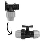 20mm MDPE Wall Flange Set with Integrated In-Line Valve