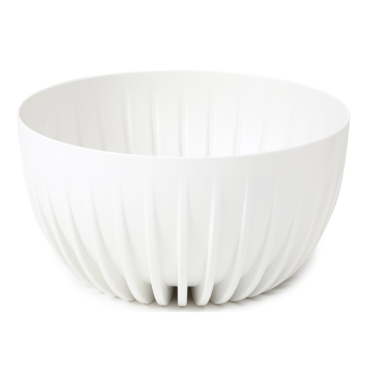 Mira White Bowl Planter with Insert and Drainage Plug – 300mm