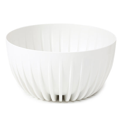 Mira White Bowl Planter with Insert and Drainage Plug – 300mm