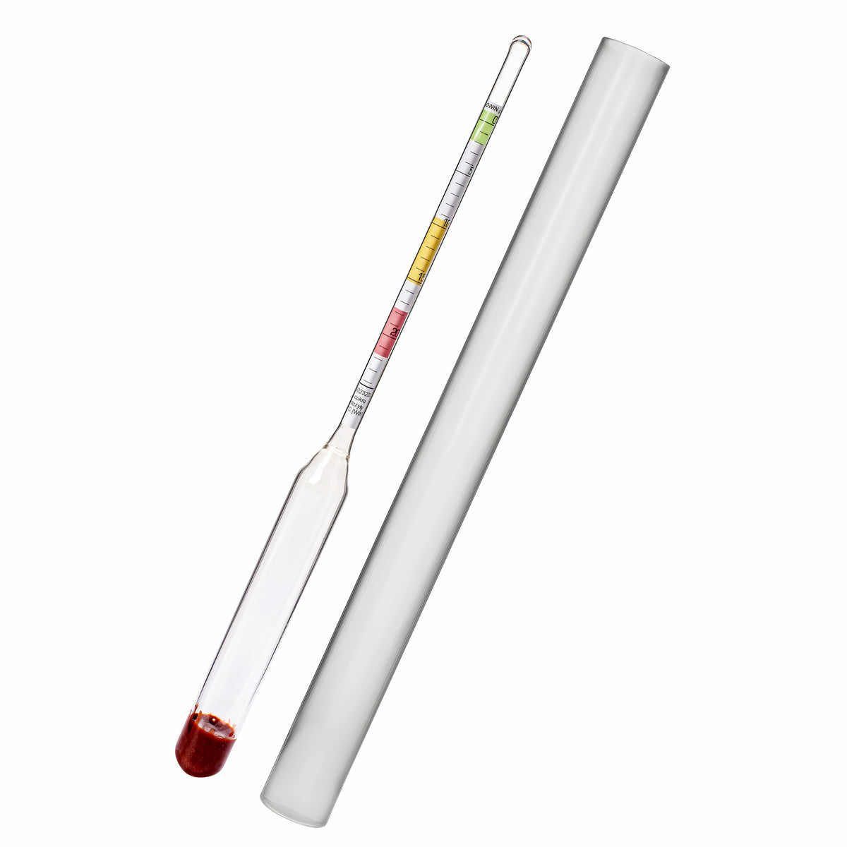 Wine Hydrometer Sugar Meter 0-24 Brix Home Brewing Wine Making Test Kit