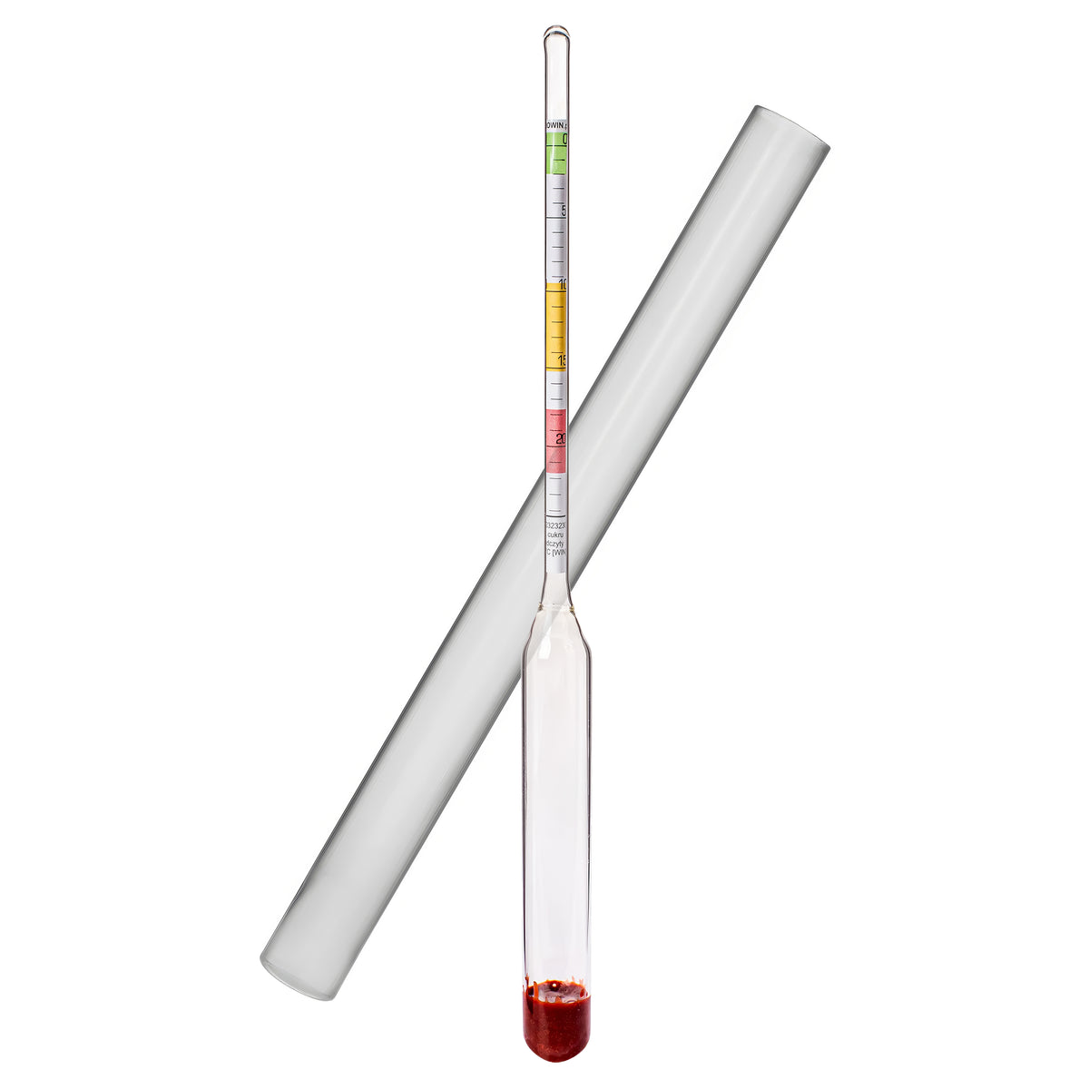 Wine Hydrometer Sugar Meter 0-24 Brix Home Brewing Wine Making Test Kit