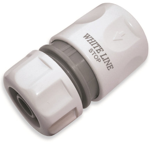 WL Female Garden Hose Fitting With Stop – 1/2" or 5/8"