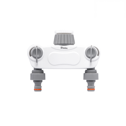 White Line 2-Way Solid Manifold Including 1" or 3/4" Tap Valves