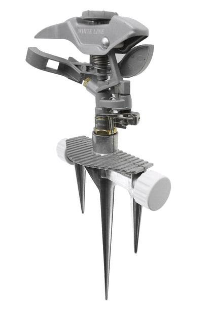 Triton Series White Line Pulsating Garden Sprinkler